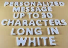 Up to 30 Edible 3D 20mm Personalized Letters, icing toppers, cake cupcakes T085