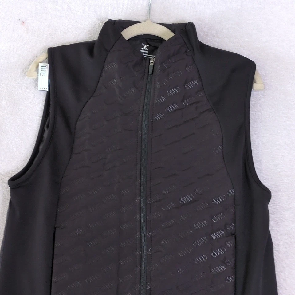 Xersion Womens Black Lightweight Packable Travel Vest Size M - Image 2 of 4