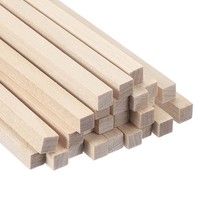 "12 Stk. Holz-DüBelstäBe 1/4X8\" Quadrat Unbehandelt NatüRlich"