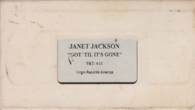 Janet Jackson: Got 'Til It's Gone PROMO VHS VIDEO R&B trip-hop Q-Tip Velvet Rope