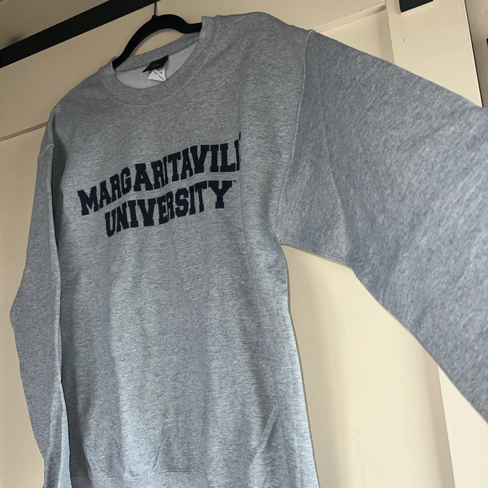 Margaritaville University Gray Sweatshirt Medium Jimmy Buffett Sweatshirt AUTH - Image 3 of 4