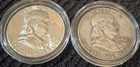 1958 Franklin Half Dollar | Lot of 2 | 90% Silver | No Mint Mark | Estate Coins