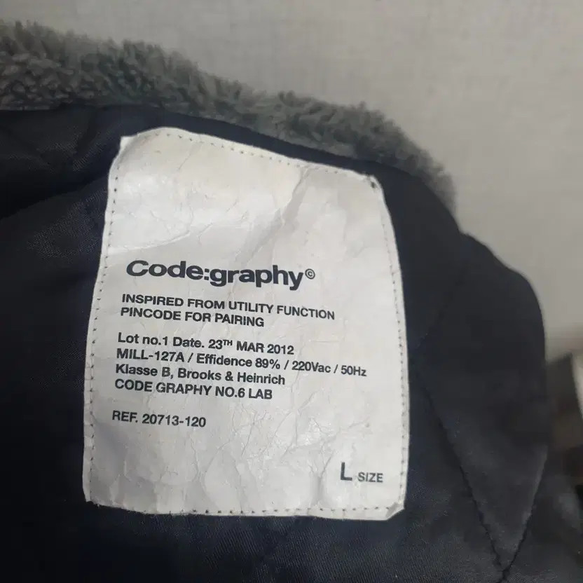 Codegraphy Winter Wool Padded Black XL Jacket - G… - image 3