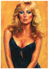 MORGAN FAIRCHILD * Custom ACEO * Fun Novelty * CELEBRITY * Art Card * ATC