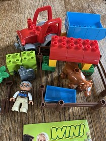LEGO Duplo 10524 Farm Tractor with Figure & Cow Complete With Manual