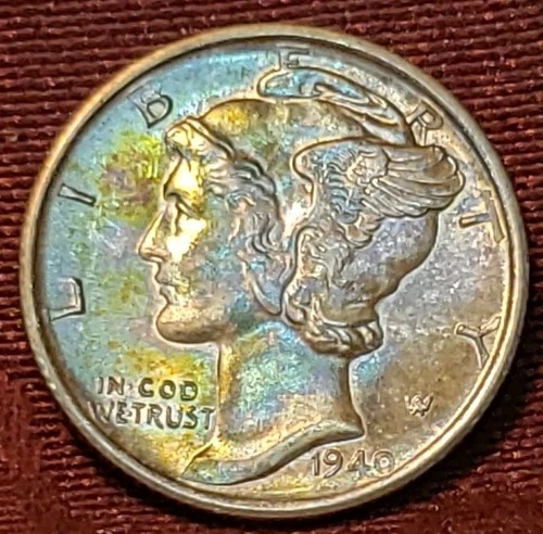 1940- S Mercury Silver Dime, Free Shipping