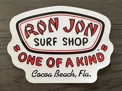 Ron Jon Surf Shop ''One Of A Kind'' Cocoa Beach Florida Fla. Sticker - Ships Free