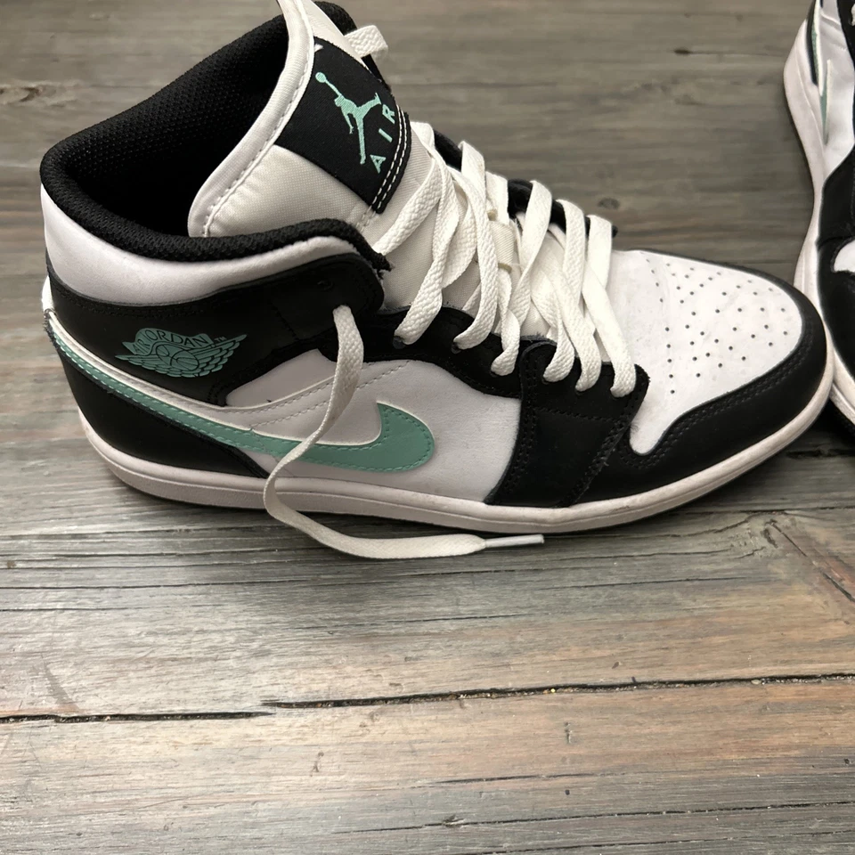 Size 8 - Air Jordan 1 Mid Green Glow - Image 2 of 4