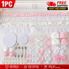1PC Red Girly Bow Lace Hair Clip Cute Hair Accessory for Girls Kids Gift