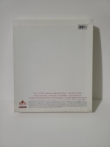 Gone with the Wind Deluxe Edition box set VHS 2 tapes w/ pamphlet guide - Picture 3 of 12