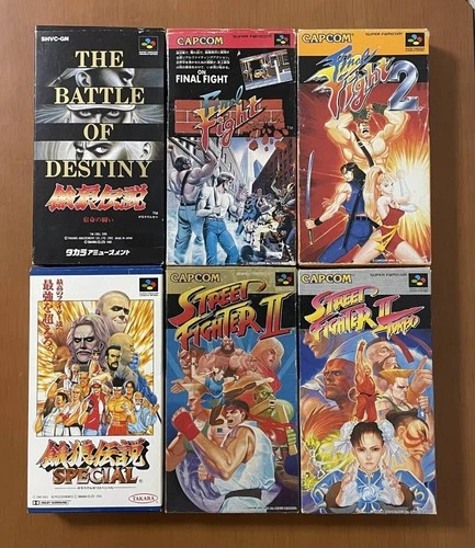Super Famicom Street Fighter Fatal Fury Final Fight Japanese SFC SNES NTSC-J