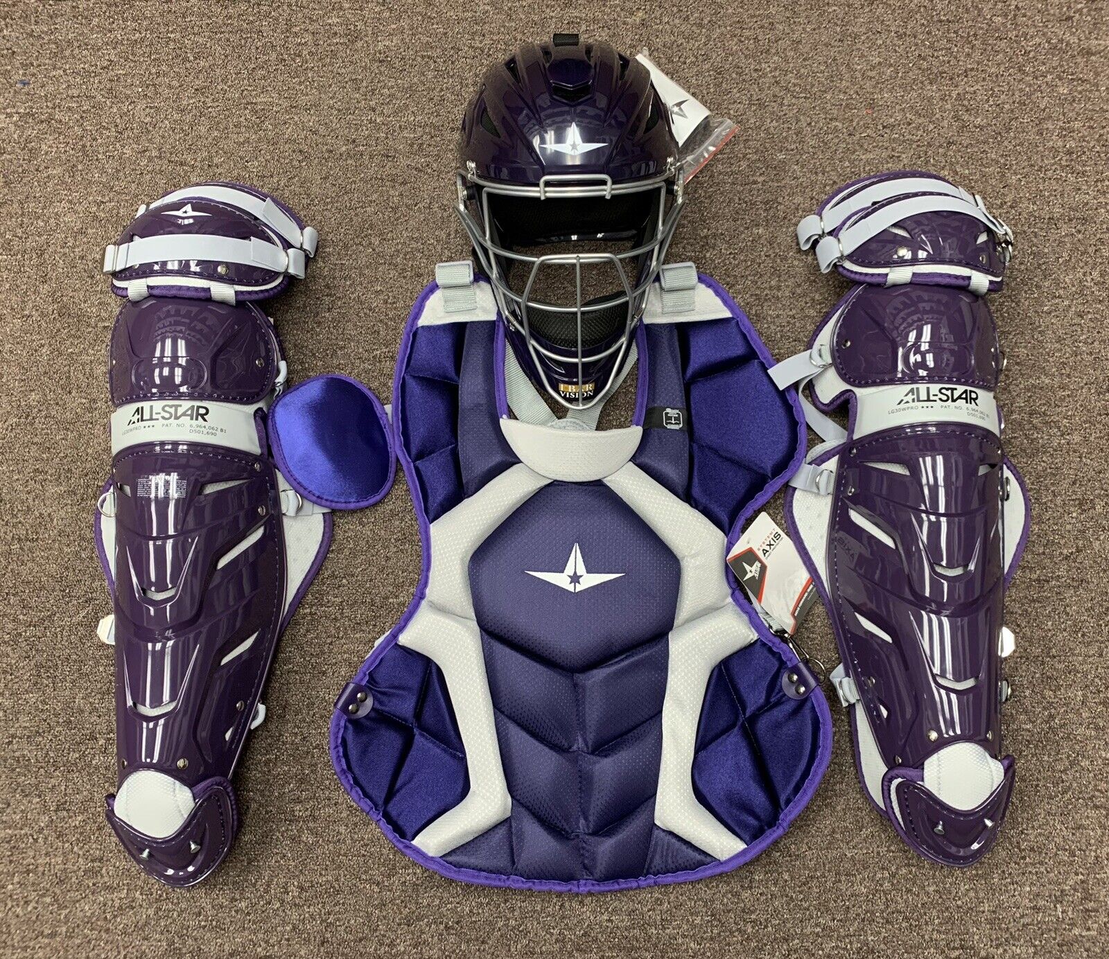  All-Star Players Series NOCSAE Two-Tone Youth 7-9 Baseball  Catcher's Set : Sports & Outdoors