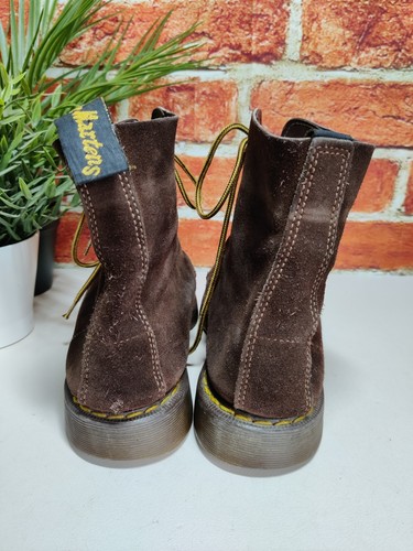 DR. MARTENS 1929 ANKLE BOOTS UK 7 EU 41 BROWN SUEDE 8-EYE LACE UP DESERT VINTAGE - Picture 5 of 10