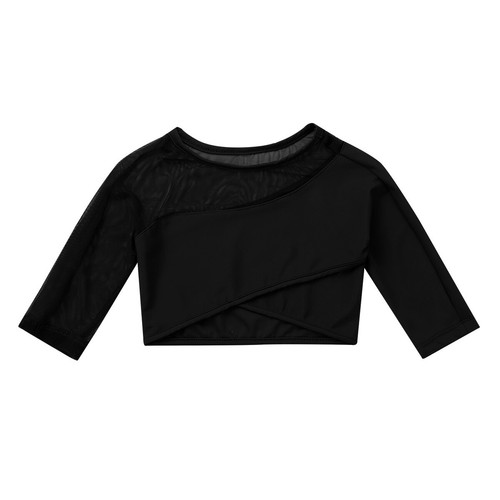 Kids Girls Crop Top With Trousers Shiny Dancewear Hip Hop Tracksuit Jogger Show - Picture 71 of 73