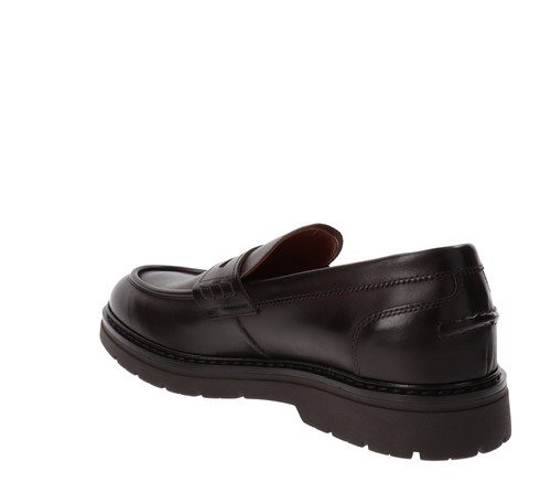 NeroGiardini Scarpe I400360U Mocassini Uomo in Pelle Marrone - Imagen 6 de 16