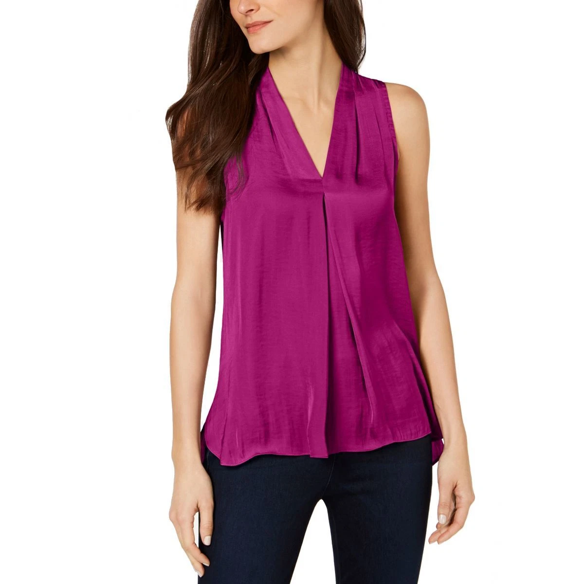 Vince camuto inverted sales pleat top