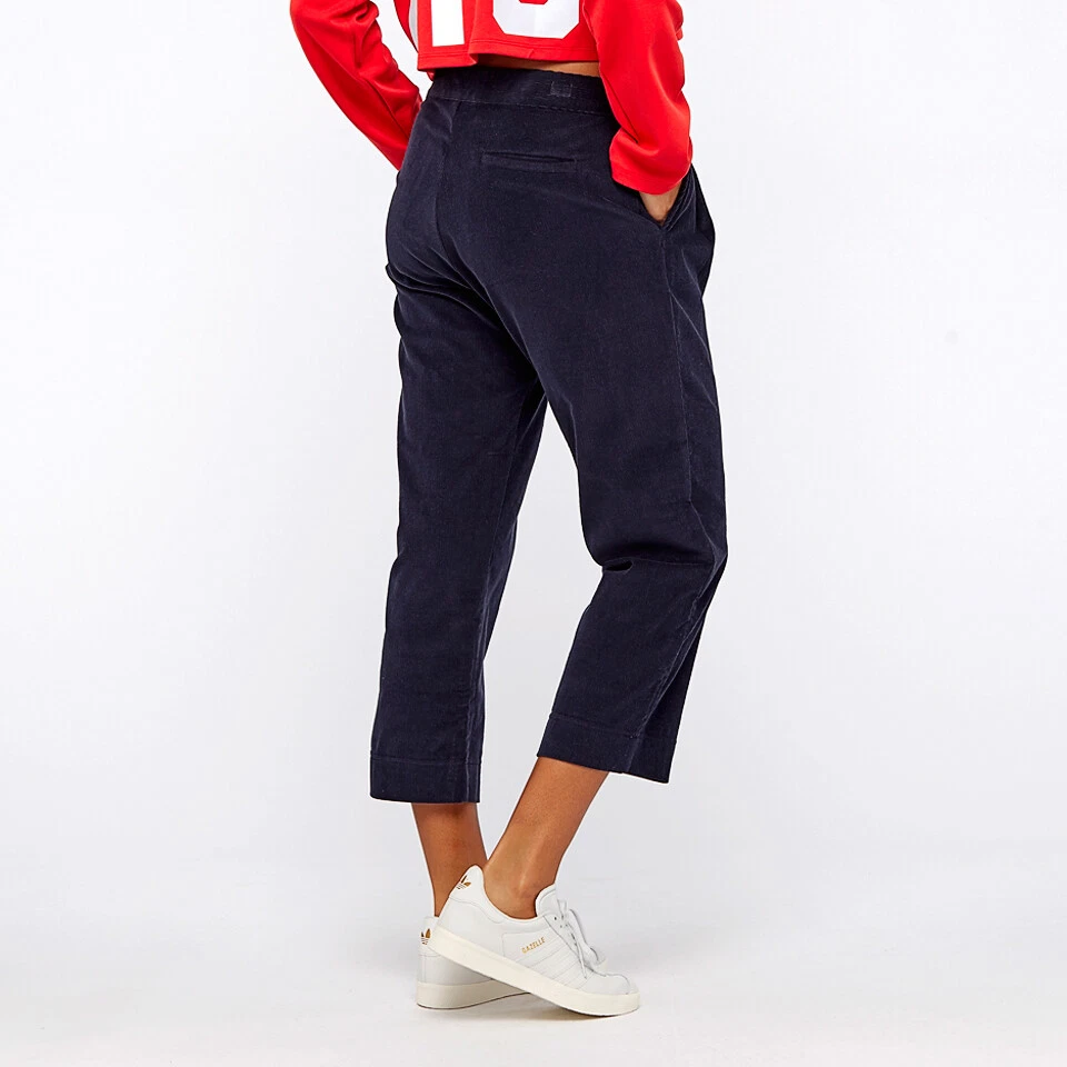 Adidas Women's 7/8 Chino Cord Pants Jeans retro Dark Blue BR5198 RRP £69.99 - Image 2 of 4
