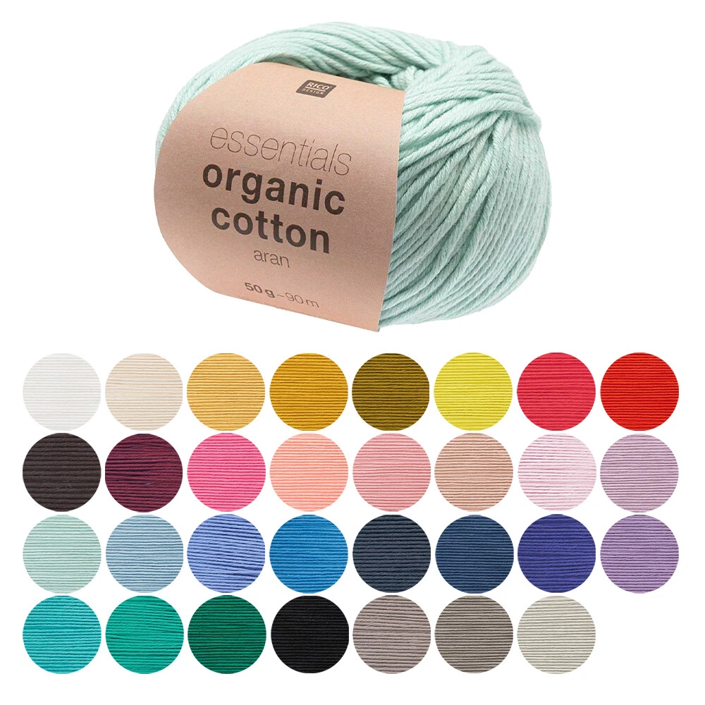 Pelote Essentials organic cotton aran pink