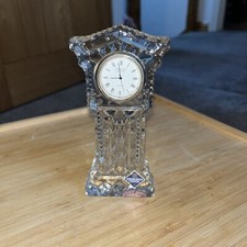 USED Edinburgh Crystal Clock From Scotland #124