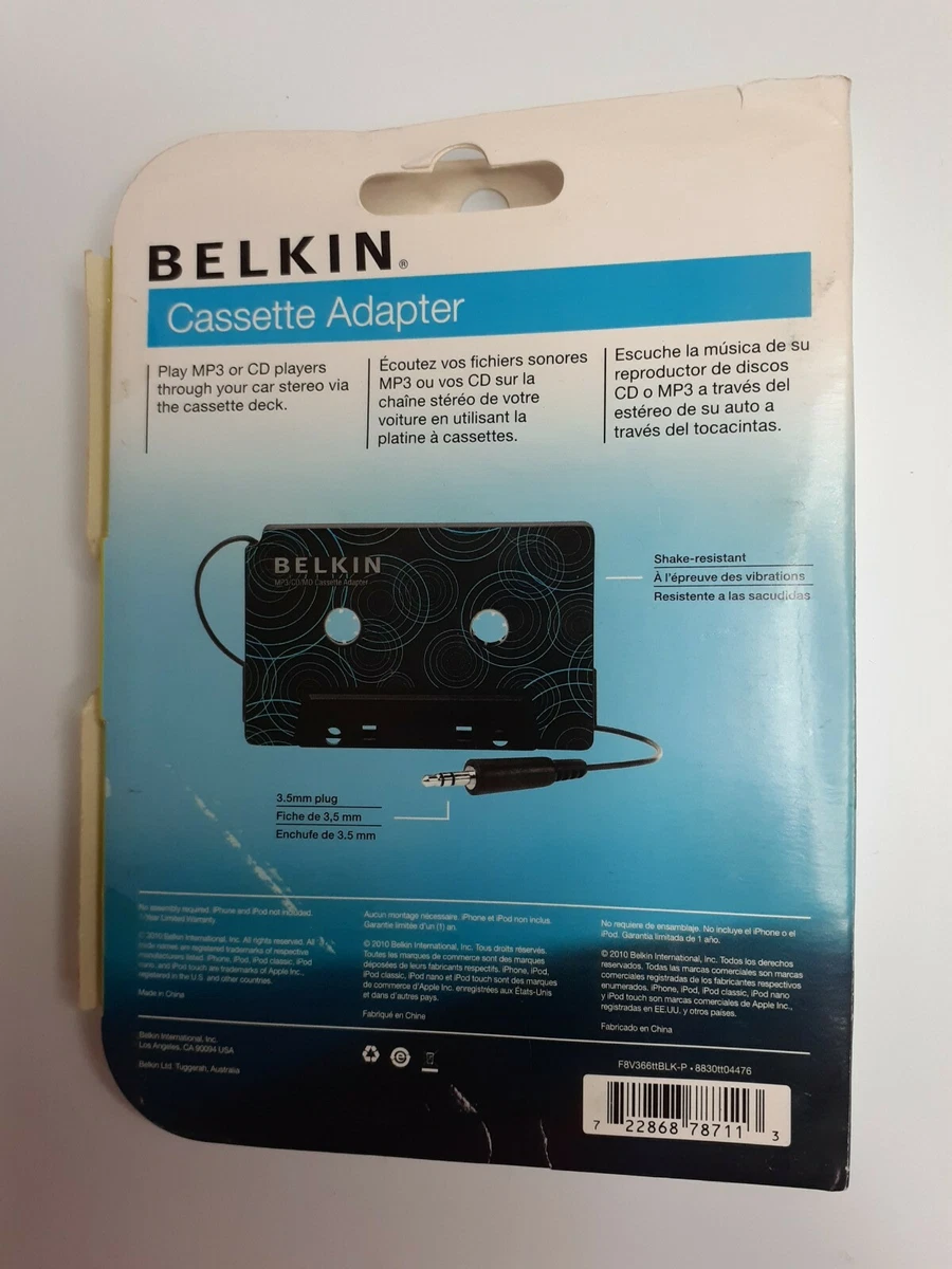 BELKIN Adaptateur cassette audio Belkin Jack 3.5 mm