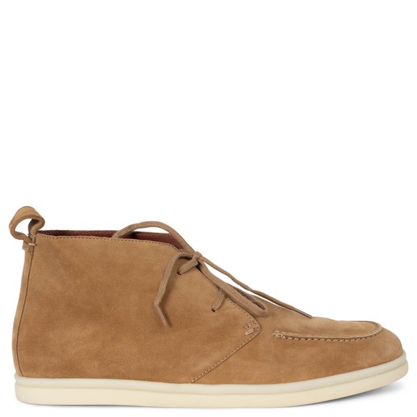 71445 authentische Loro Piana hellbraune Wildleder NAMIB WALK Stiefeletten Schuhe 38,5