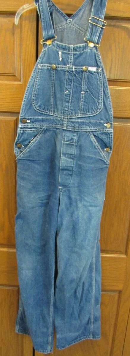 Vintage LEE USA made Bib Overalls denim very small adult or boy's size 26 x 29