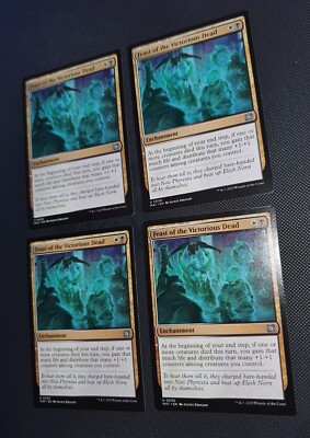 MTG 4 x Aftermath Uncommon FEAST OF THE VICTORIOUS DEAD NM