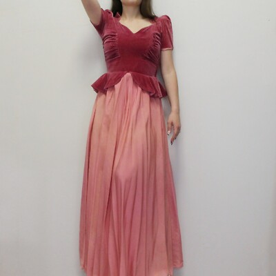red velvet peplum dress Velvet Peplum Midi Dress