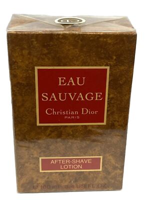 eau sauvage after shave lotion 3.4oz dior ( vintage box )
