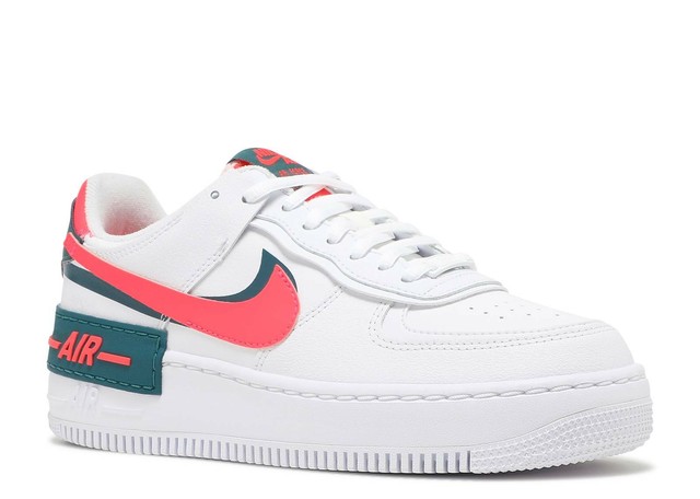 Nike Air Force 1 Shadow White Solar Red 