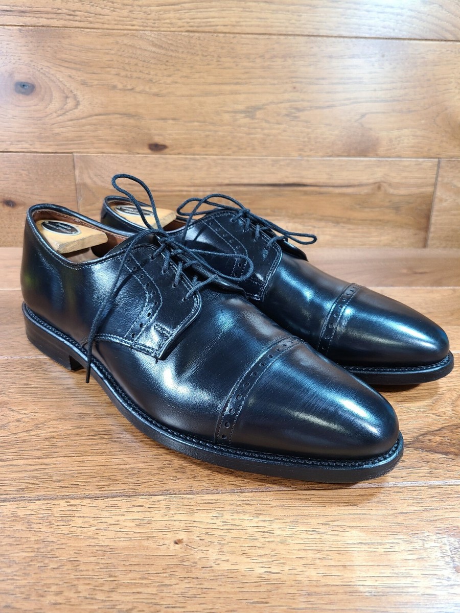 Allen Edmonds CLIFTON Black Leather Cap Toe Derby Dress  display picture 1