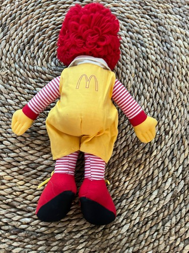 Vintage 1984 Mcdonald’s Ronald Mcdonald Plush Clown Rag Doll 14” - Picture 3 of 5