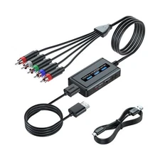 HDMI to Component Converter Cable with Scaler Function, 1080P HDMI to YPbPr S...