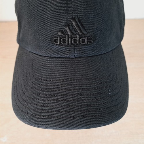 ADIDAS 3 STRIPE LOGO CLIMALITE YOUTH ADJUSTABLE STRAPBACK BASEBALL HAT/CAP BLACK - Picture 8 of 15