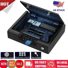 BILLCONCH Gun Safe Biometric Gun Safe for Handgun 3-Ways unlock Safe Pistol Safe