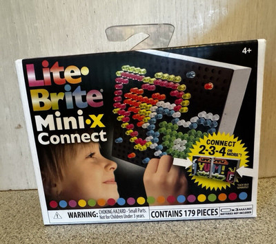 NEW Hasbro Lite Brite Mini x Connect 170 Mini Pegs 8 Templates Nostalgic