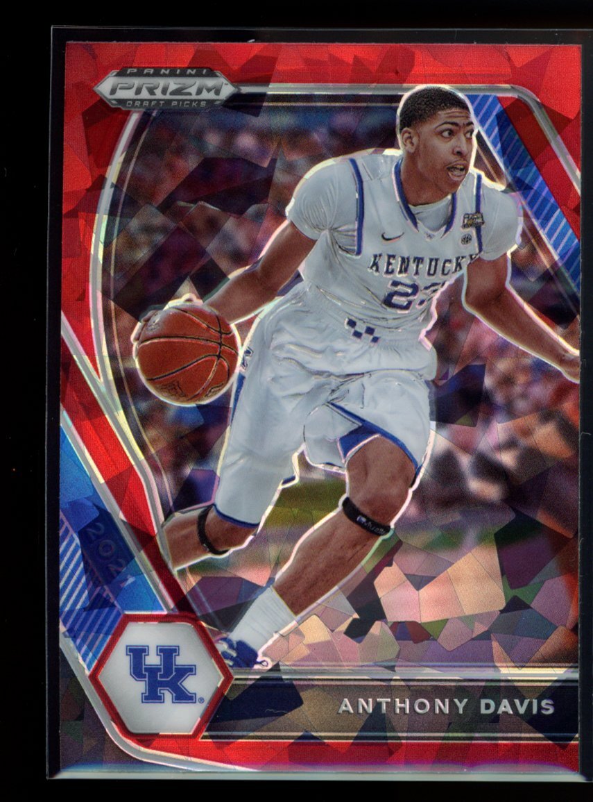 2021 Panini Prizm Draft Picks #58 Anthony Davis Red Ice