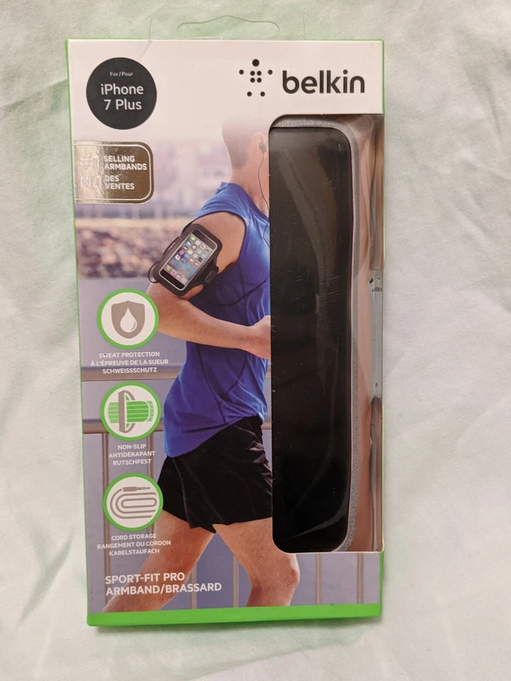 Brazalete Belkin Sport-Fit Pro para iPhone 7 Plus y iPhone 8 Plus (oro rosa) + FS Foto 3 de 4