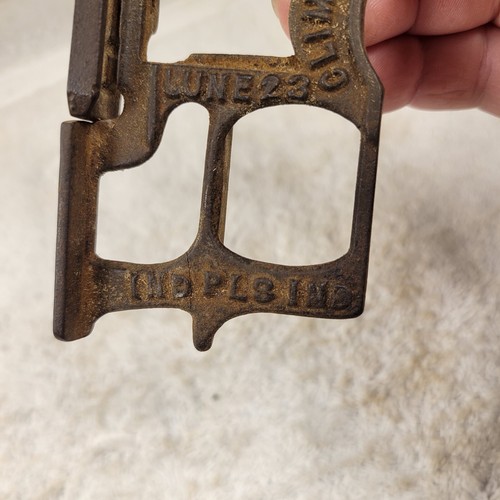 Atkins & Co Indianapolis IN Saw Sharpening Raker Gauge Climax Pat 03