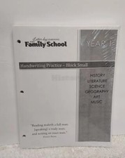 Homeschool HANDWRITING Practice Pkgs Small Block Fam School Workbook NEW SEALED