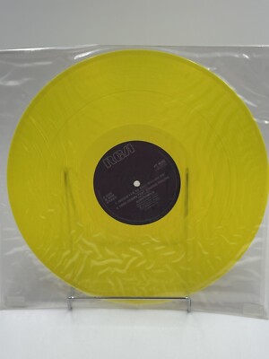 Eurythmics 1985 Yellow Translucent Vinyl Record  Would I Lie To You  PT40102