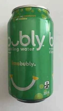 Unopened can of lime Bubly (Canada, bilingual, oooh on the tab)