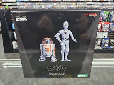 R3-A2 with K-3PO Star Wars 2015 Celebration Figures with Coin Kotobukiya CIB
