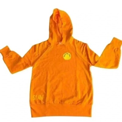 Warm Fun, Fun in the Sun Boyfriend Sweatshirt in Orange. Size Small. NWT!