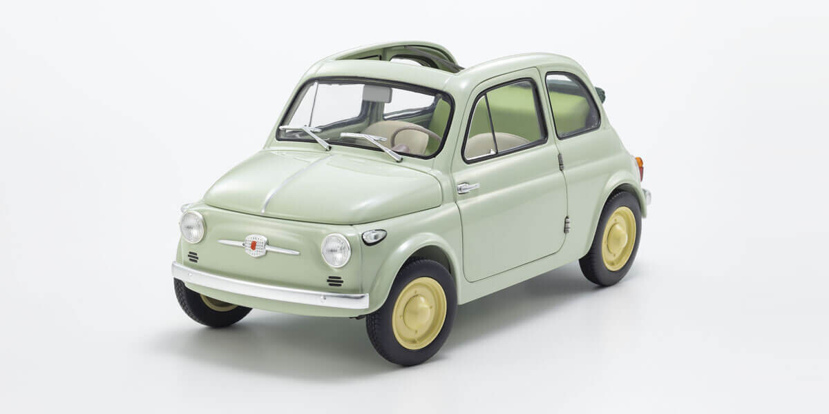 Kyosho Fiat Nuova 500 miniature 1/18 en métal injecté haute finition