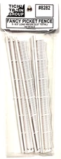HO Scale Tichy Train Group 8282 Fancy Picket Fence 6.5" Long (5) pcs