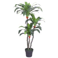 Drachenbaum Kunstpflanze Kunstbaum KüNstliche Pflanze Mit Topf 125Cm Decovego
