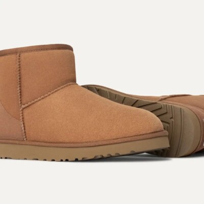 UGG CLASSIC ULTRA MINI CHESTNUT MEN'S BOOTS AUTHENTIC  Size 18 NEW