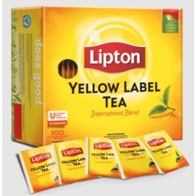 3x Lipton Yellow Label Black Tea International Blend ( 3 pack / 300 Tea Bags)
