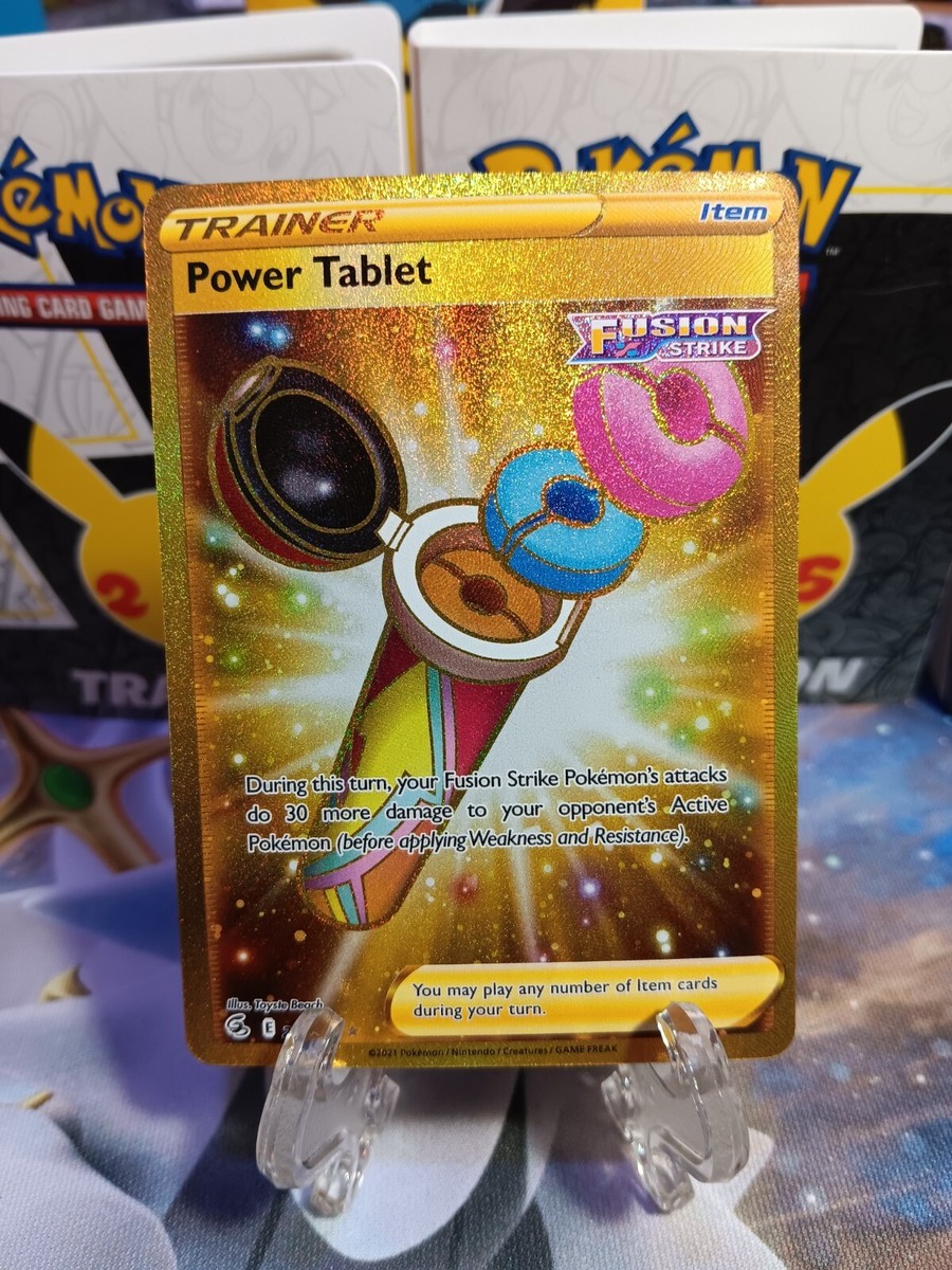 2021 Pokemon Power Tablet Trainer Gold #281 fusion strike